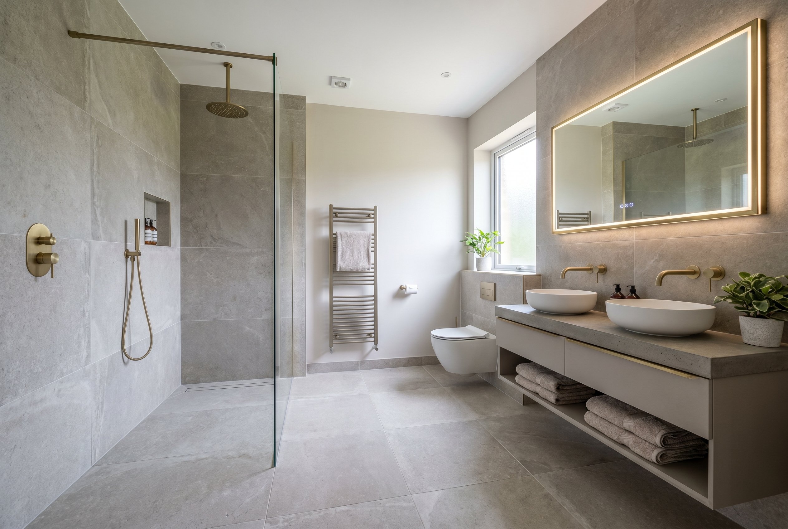 Bathroom after renovation by CoreFinish