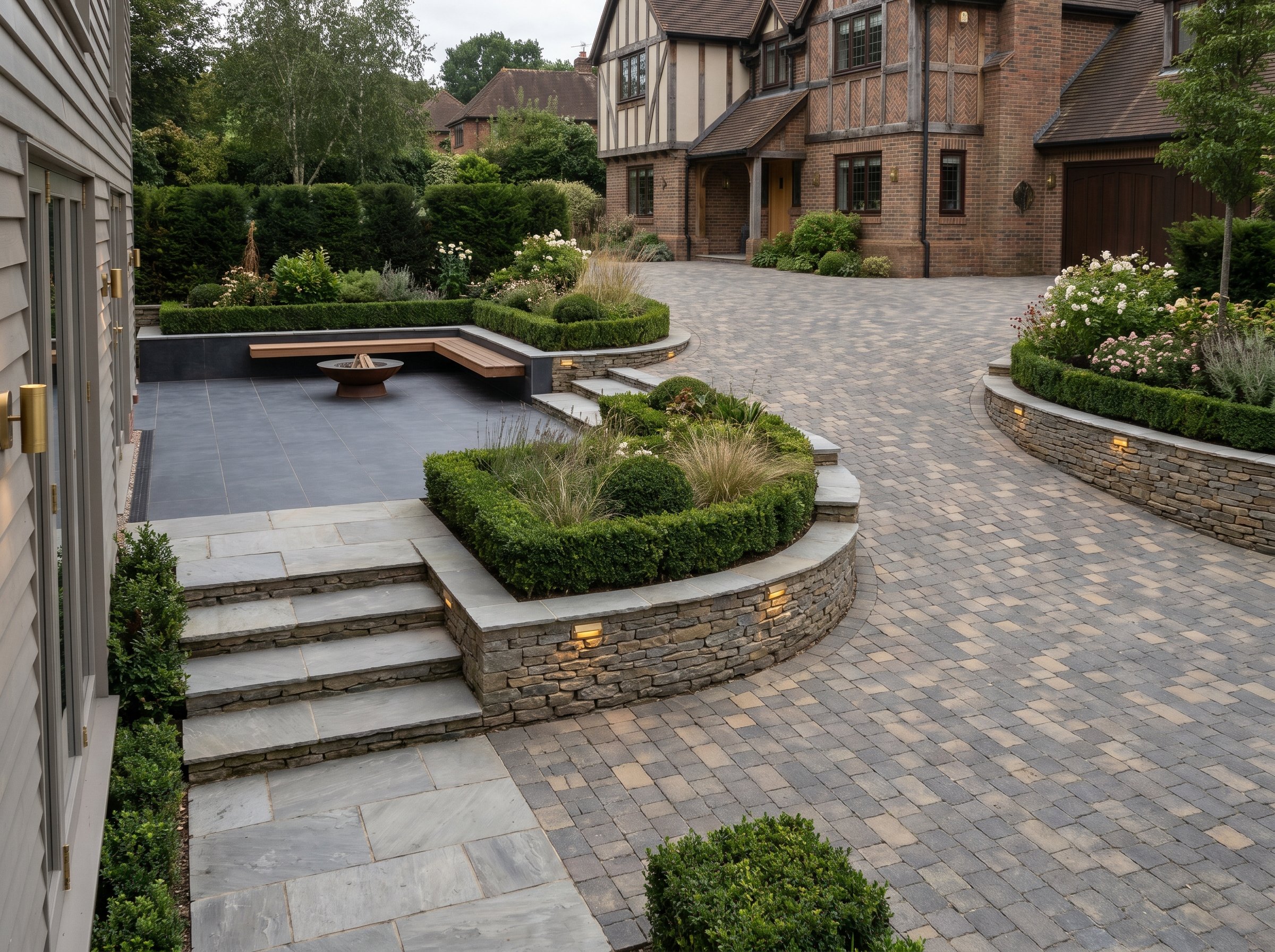 Patio and paving external works